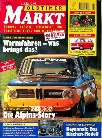 Deckblatt Oldtimer Markt (01/2002)